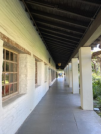 Built in 1822, Adobe Lodge is the oldest non-religious building on campus.