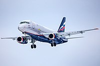 Aeroflot Sukhoi Superjet landing at SVO.jpg