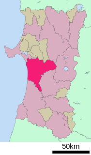 秋田市位置図