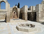 Remains of the hammam at the Citadel of Aleppo, Syria (c. 1200)