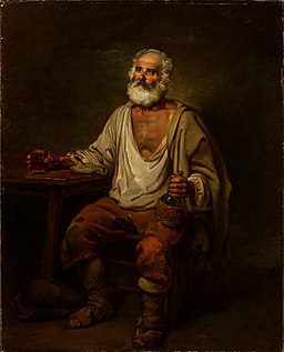 Alexander Lauréus - Man Drinking Wine - A II 1667 - Finnish National Gallery
