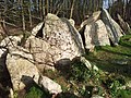 Poullan-sur-Mer : l'allée couverte de Lesconil, partie nord.