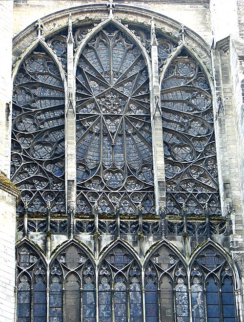 The North rose of Amiens Cathedral