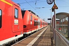 Zug der DB Regio AG Baden-Württemberg in Amstetten auf der Filstalbahn zwischen Stuttgart und Ulm