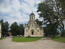 Church of the Holy Mandylion at Andronikov Monastery was built in the 15th century. Andronikov monastery (Fall, 2012) by shakko 01.JPG