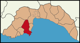 Distretto di Kumluca – Mappa
