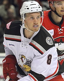 Mantha with the Grand Rapids Griffins in 2015 Anthony Mantha (cropped).jpg