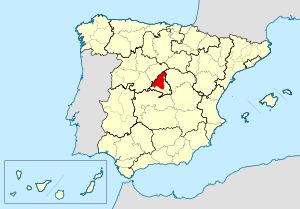 馬德里總教區管轄範圍圖