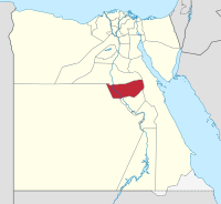 Lage des Gouvenements Asyūṭ in Ägypten