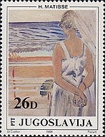 At the Window by Matisse 1984 Yugoslavia stamp.jpg