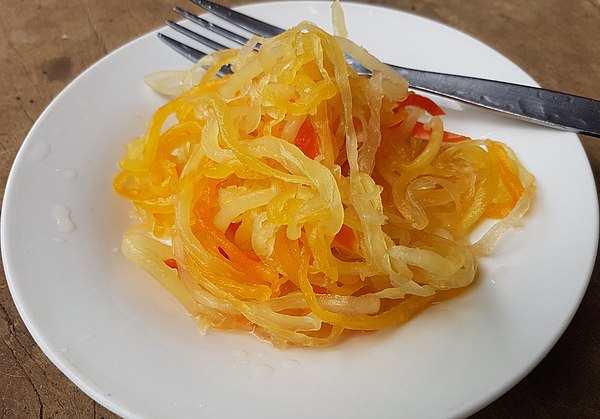 Atchara, made from pickled green papaya