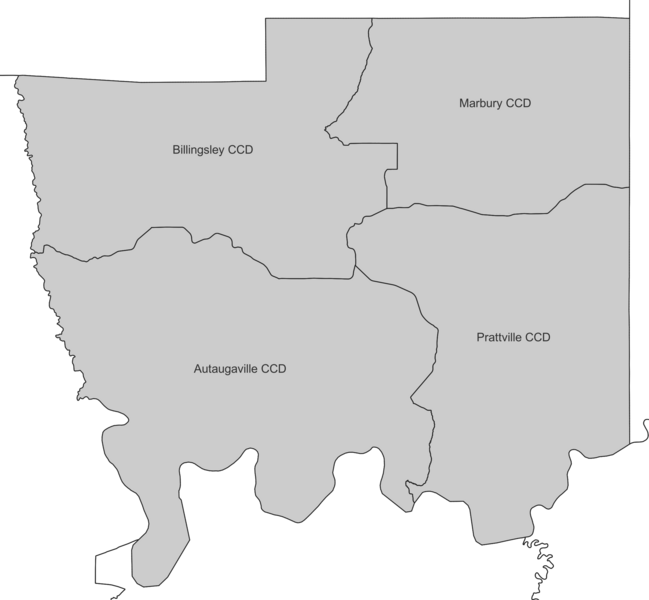 File:Autauga County, Alabama census divisions, 1990-2020.tif