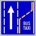 End of lane for buses and taxis (RS)