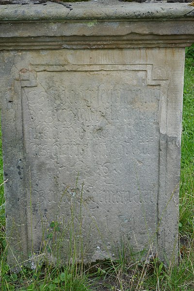 File:Bad Driburg - Westfriedhof - Bildstock - Inschrift.jpg