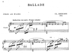 Vignette pour Ballade (Debussy)