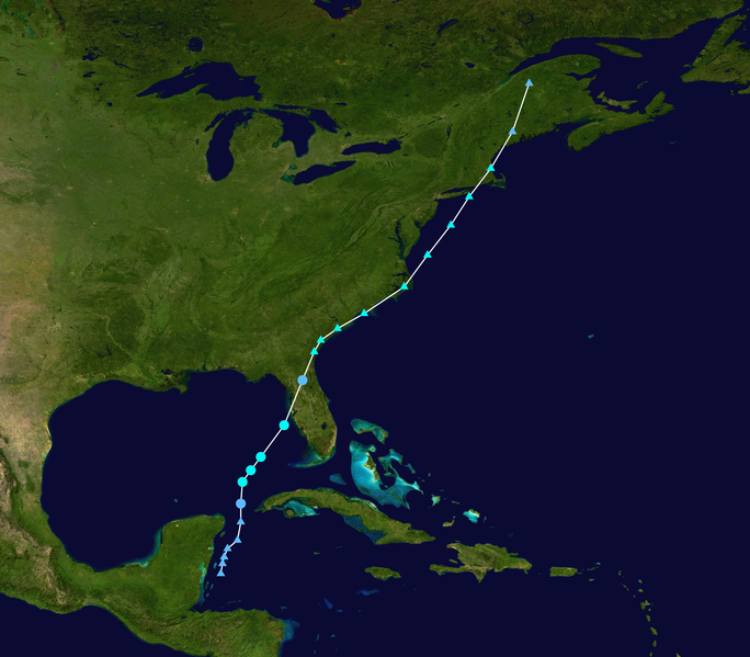 Path of tropical storm Barry