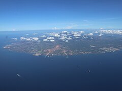 Bataan Peninsula, Mount Mariveles from air