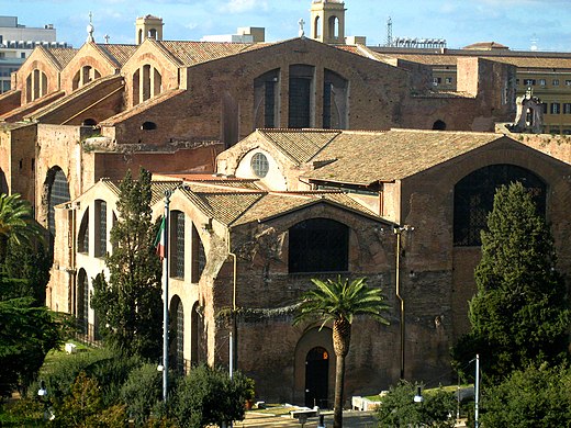 The Baths of Diocletian in Rome with three-light "Diocletian windows" visible. Baths of Diocletian-Antmoose1.jpg
