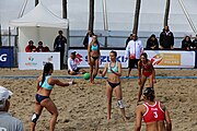 Deutsch: Beachhandball Europameisterschaften 2019 (Beach handball Euro); Tag 2: 3. Juli 2019 – Frauen, Vorrunde Gruppe A, Türkei-Norwegen 0:2 (17:22, 12:20) English: Beach handball Euro; Day 2: 3 July 2019 – Women Preliminary Round Group A – Turkey-Norway 0:2 (17:22, 12:20)