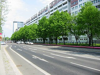 Straße der Pariser Kommune Street in Berlin, Germany