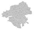 English: Blank map of Loire-Atlantique department, France. Communes are outlined. Français : Carte vierge du département de la Loire-Atlantique, France. Le découpage en communes est affiché.