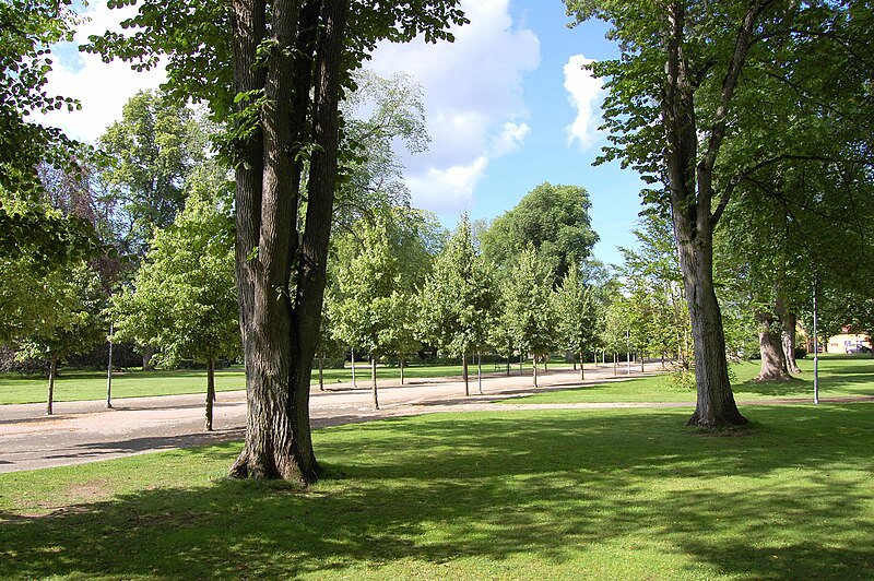 File:Blick durch den Linnepark Växjö.jpg