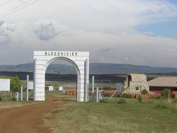 Entrance to the Battle of Blood River Monument in Kwazulu-Natal