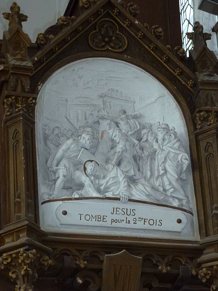 File:Bomy (Pas-de-Calais, Fr) église Saint-Vaast chemin de croix station 07.JPG