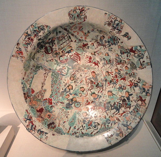 File:Bowl, Iran, early 13th century, composite body painted over glaze with enamel - Freer Gallery of Art - DSC05351.JPG