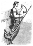 Figurehead of Bretagne featuring Veleda.