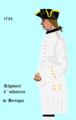 Régiment de Bretagne 1734 bis 1740