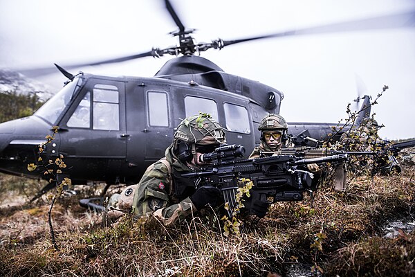 Brigade soldiers at an exercise