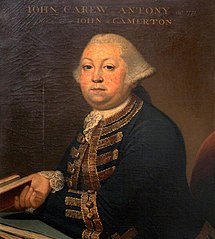 John Carew of Antony (1734 - 1771)