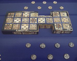 Royal Game of Ur, southern Iraq, about 2600-2400 BCE