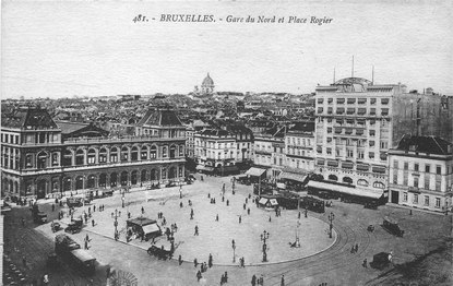 La place Rogier autour de 1910.