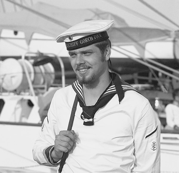 A sailor of the West German Navy during the 1970s