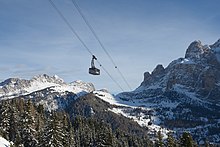 Téléphérique du piz Sella.