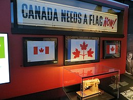 An exhibit on the Great Canadian Flag Debate at the Canadian Museum of History Canadian Museum of History (August 2017) 05.jpg