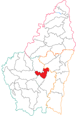 Кантон на карте департамента Ардеш