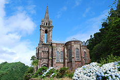 The chapel of Nossa Senhora das Vitórias, the mortuary chapel of the family of José do Canto