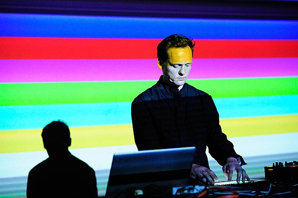 Nicolai at a performance under his pseudonym Alva Noto (2009)