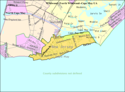 Census Bureau map of Cape May, New Jersey