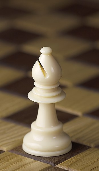 File:Chess piece - White bishop.JPG