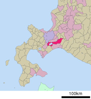 Lage Chitoses in der Präfektur