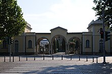 L'ingresso del cimitero monumentale di Legnano