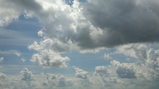 This is a suggestive cloudy sky over Bergamo (Italy)