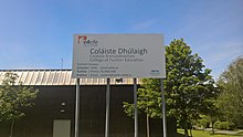 Coláiste Dhúlaigh College of Further Education Coolock campus sign