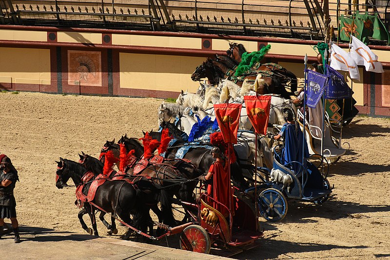 File:Colosseum - Roman Arena 34 - Chariot Race Starting Line 2.jpg