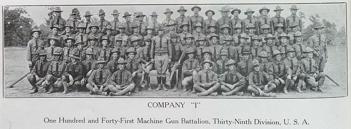 Company I, 141st Machine Gun Battalion, 1918