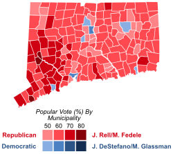 Connecticut gubernatorial election, 2006 results by municipality.svg